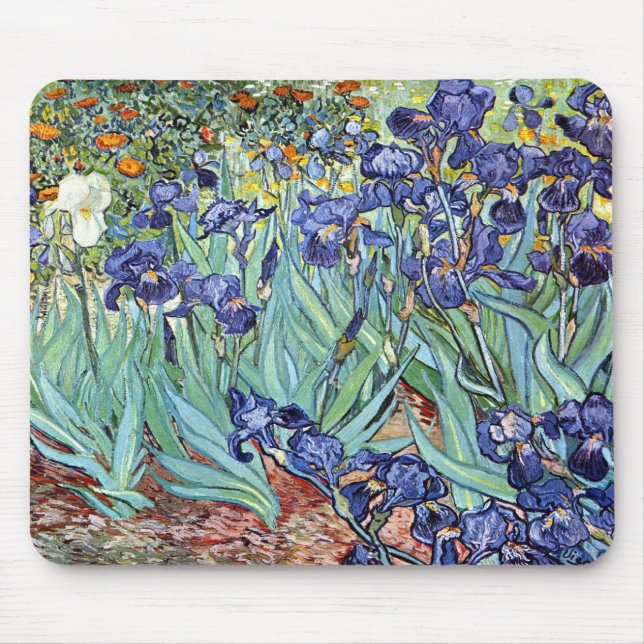 Irises by Vincent van Gogh 1898 Mouse Pad (Front)