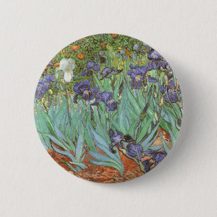 Irises by Vincent van Gogh 2 Inch Round Button