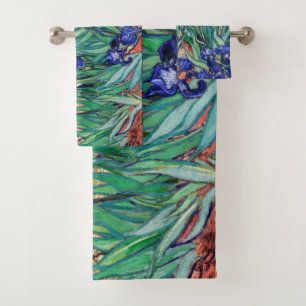 Irises by Vincent van Gogh Bath Towel Set