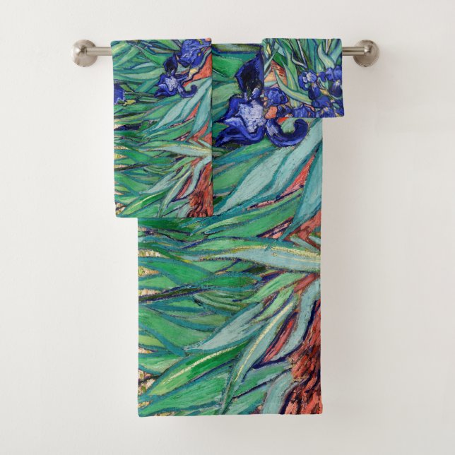 Irises by Vincent van Gogh Bath Towel Set (Insitu)