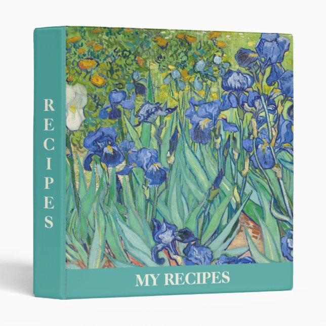 Irises By Vincent Van Gogh Binder (Front/Spine)