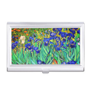 Irises by Vincent Van Gogh Business Card Holder