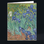 Irises by Vincent Van Gogh  Card<br><div class="desc">Irises. Painted by Vincent Van Gogh in 1889. 

This image is in the public domain.</div>
