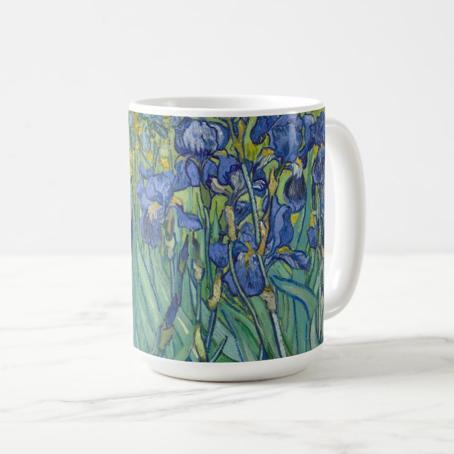 Irises by Vincent Van Gogh  Coffee Mug (Front Right)