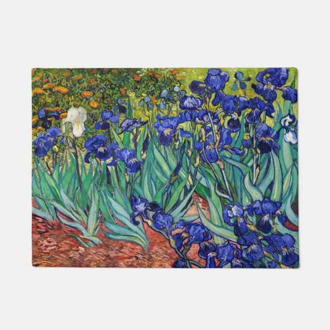 Irises by Vincent van Gogh Doormat (Front)