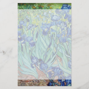 Irises by Vincent van Gogh. Famous art. Stationery