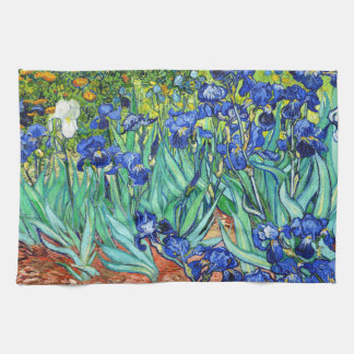 Irises By Vincent Van Gogh Kitchen Towel