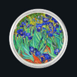 Irises by Vincent Van Gogh Lapel Pin<br><div class="desc">Vincent Van Gogh Irises . Painted in 1889 it is one of the painting he created in Saint Paul-de-Mausole asylum in Saint-Rémy-de-Provence in France. It is an oil painting. This fine art landscape oil painting depicts a field of iris flower plants. Vincent Van Gogh was a famous artist. He was...</div>