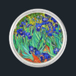 Irises by Vincent Van Gogh Lapel Pin<br><div class="desc">Vincent Van Gogh Irises . Painted in 1889 it is one of the painting he created in Saint Paul-de-Mausole asylum in Saint-Rémy-de-Provence in France. It is an oil painting. This fine art landscape oil painting depicts a field of iris flower plants. Vincent Van Gogh was a famous artist. He was...</div>