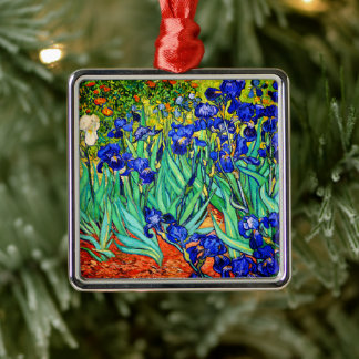 Irises by Vincent Van Gogh Metal Ornament