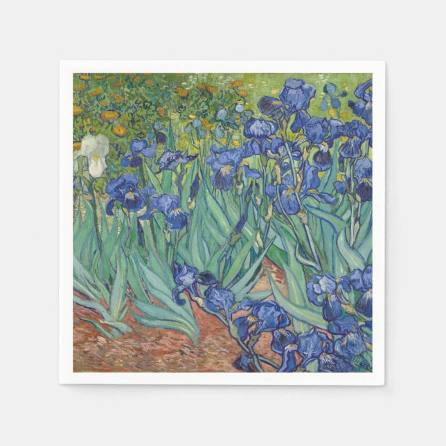 Irises by Vincent Van Gogh Napkin (Front)