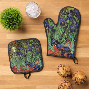 Irises by Vincent van Gogh Oven Mitt & Pot Holder Set