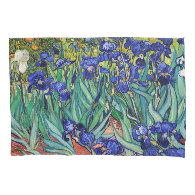 Irises by Vincent van Gogh Pillowcase (Front)