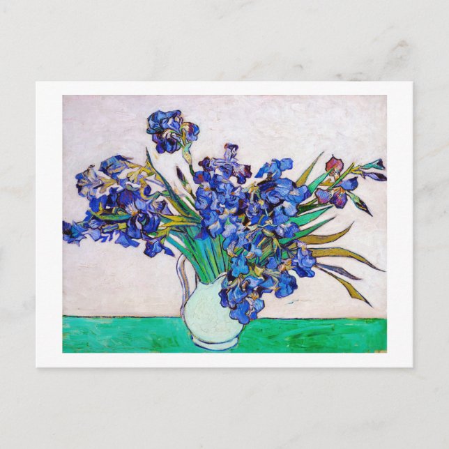 Irises by Vincent Van Gogh Postcard (Front)