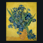 Irises by Vincent Van Gogh Poster<br><div class="desc">Beautiful still life painting of blue irises by Vincent Van Gogh.</div>