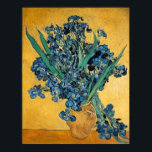 Irises by Vincent van Gogh Poster<br><div class="desc">This is "Irises",  painted by Vincent van Gogh in 1890. The original is 29 x 34 in inches.</div>