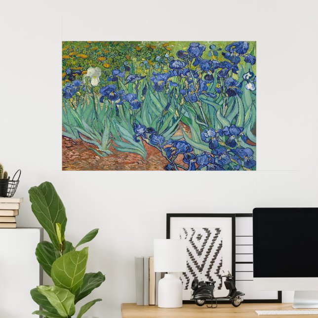 Irises by Vincent van Gogh Poster (Home Office)