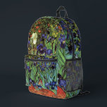 Irises by Vincent van Gogh Printed Backpack<br><div class="desc">Irises by Vincent van Gogh</div>