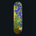 Irises by Vincent Van Gogh Skateboard<br><div class="desc">Vincent Van Gogh Irises . Painted in 1889 it is one of the painting he created in Saint Paul-de-Mausole asylum in Saint-Rémy-de-Provence in France. It is an oil painting. This fine art landscape oil painting depicts a field of iris flower plants. Vincent Van Gogh was a famous artist. He was...</div>