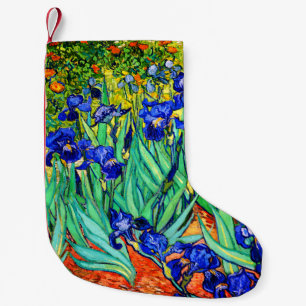 Irises by Vincent Van Gogh Small Christmas Stocking
