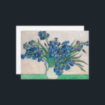 Irises by Vincent van Gogh Thank You Card<br><div class="desc">Vincent van Gogh - Irises,  1890. 
Vincent Willem van Gogh (1853-1890) was a Dutch Post-Impressionist painter who posthumously became one of the most famous and influential figures in Western art history.</div>