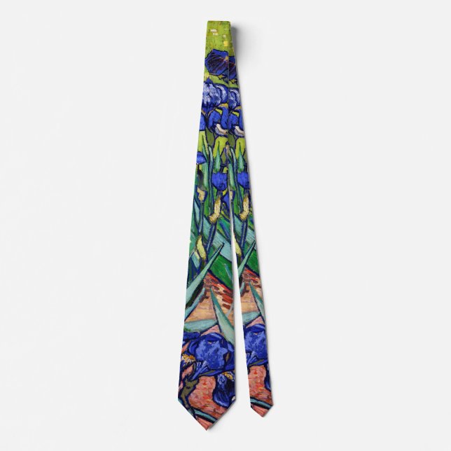 Irises by Vincent van Gogh Tie (Front)