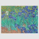 Irises by Vincent van Gogh Tissue Paper<br><div class="desc">Irises, 1889 by Vincent van Gogh. Vincent Willem van Gogh was a Dutch post-impressionist painter who posthumously became one of the most famous and influential figures in the history of Western art.</div>