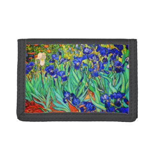 Irises by Vincent Van Gogh Trifold Wallet