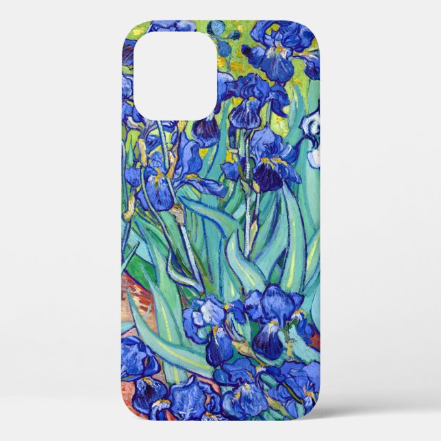 Irises by Vincent Van Gogh vibrant painting art Case-Mate iPhone Case (Back)