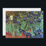 Irises by Vincent van Gogh, Vintage Garden Art<br><div class="desc">Irises (1889) by Vincent van Gogh is a vintage fine art post impressionism landscape floral painting featuring a garden with purple bearded irises growing by orange poppies. A single white iris flower is blooming at the edge. About the artist: Vincent Willem van Gogh (1853 -1890) was one of the most...</div>