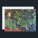 Irises by Vincent van Gogh, Vintage Garden Art<br><div class="desc">Irises (1889) by Vincent van Gogh is a vintage fine art post impressionism landscape floral painting featuring a garden with purple bearded irises growing by orange poppies. A single white iris flower is blooming at the edge. About the artist: Vincent Willem van Gogh (1853 -1890) was one of the most...</div>