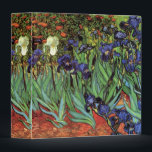 Irises by Vincent van Gogh, Vintage Garden Art Binder<br><div class="desc">Irises (1889) by Vincent van Gogh is a vintage fine art post impressionism landscape floral painting featuring a garden with purple bearded irises growing by orange poppies. A single white iris flower is blooming at the edge. About the artist: Vincent Willem van Gogh (1853 -1890) was one of the most...</div>