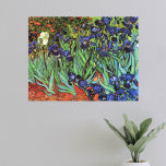 Irises by Vincent van Gogh, Vintage Garden Art Canvas Print<br><div class="desc">Irises (1889) by Vincent van Gogh is a vintage fine art post impressionism landscape floral painting featuring a garden with purple bearded irises growing by orange poppies. A single white iris flower is blooming at the edge. About the artist: Vincent Willem van Gogh (1853 -1890) was one of the most...</div>