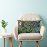 Irises by Vincent van Gogh, Vintage Garden Art Lumbar Pillow<br><div class="desc">Irises (1889) by Vincent van Gogh is a vintage fine art post impressionism landscape floral painting featuring a garden with purple bearded irises growing by orange poppies. A single white iris flower is blooming at the edge. About the artist: Vincent Willem van Gogh (1853 -1890) was one of the most...</div>