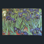 Irises by Vincent van Gogh, Vintage Garden Art Pillowcase<br><div class="desc">Irises (1889) by Vincent van Gogh is a vintage fine art post impressionism landscape floral painting featuring a garden with purple bearded irises growing by orange poppies. A single white iris flower is blooming at the edge. About the artist: Vincent Willem van Gogh (1853 -1890) was one of the most...</div>