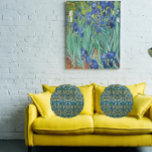 Irises by Vincent van Gogh Wood Wall Art<br><div class="desc">Presenting beautiful vintage print of Vincent van Gogh 1889 oil on canvas painting "Irises" created while he was still at Saint-Remy, France the year before is death in 1890.</div>
