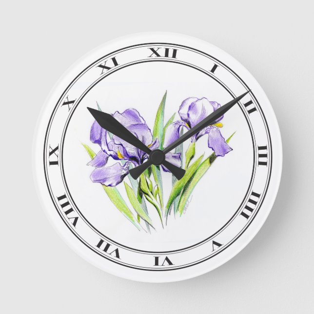 Irises Clock (Front)