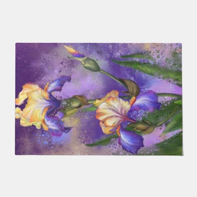 Irises Doormat (Front)