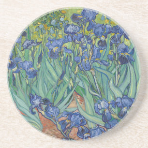 Irises, Floral Oil Painting, Vincent Van Gogh Coaster