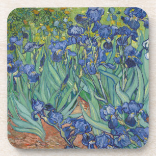 Irises, Floral Oil Painting, Vincent Van Gogh Coaster