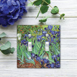 Irises Garden Landscape Vincent van Gogh Light Switch Cover<br><div class="desc">A light switch cover with the painting,  Irises (1889) by Vincent van Gogh (1853-1890). A beautiful floral landscape with blue-violet iris in the garden. Van Gogh was inspired by Japanese gardens.</div>