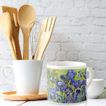 Irises in Garden Vincent van Gogh Espresso Cup<br><div class="desc">A fine art espresso cup with the post-impressionist painting,  Irises (1889) by Vincent van Gogh (1853-1890). A vivid landscape of blue-violet iris in the garden,  which was influenced by Japanese art.</div>
