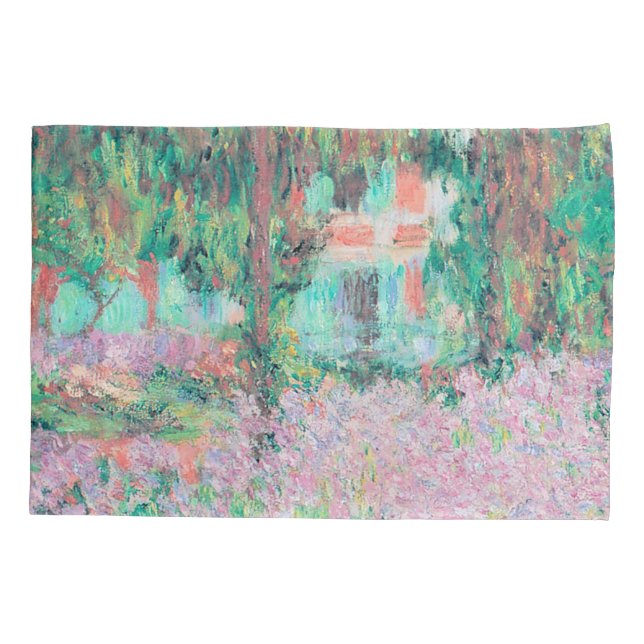 Irises in Monet's Garden Pillowcase (Back)