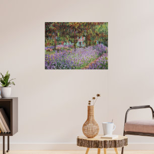 Irises in Monet's Garden Poster