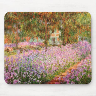 Irises in the Garden by Monet Mouse Pad