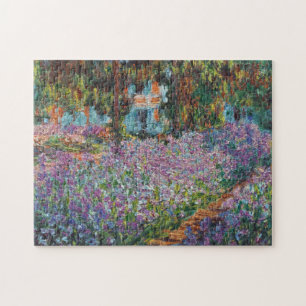 Irises in the Garden Monet Fine Art Jigsaw Puzzle