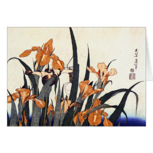 Irises, Katsushika Hokusai