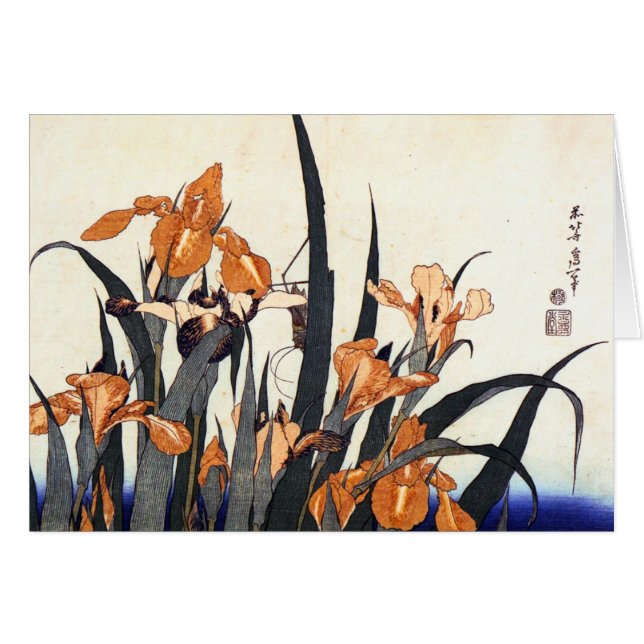 Irises, Katsushika Hokusai (Front Horizontal)