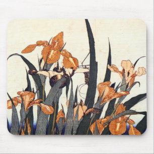 Irises, Katsushika Hokusai Mouse Pad