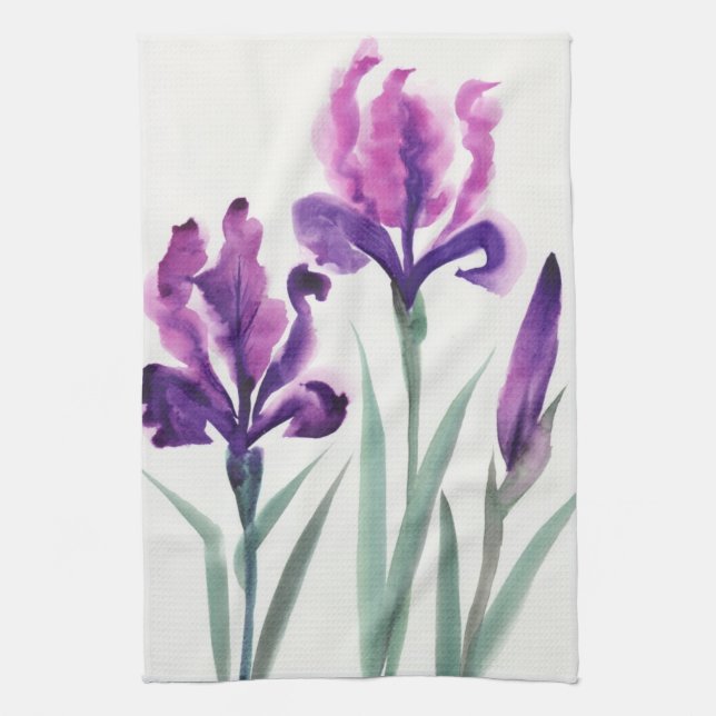 Irises Kitchen Towel (Vertical)